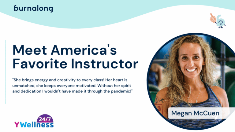 Burnalong Awards Local YMCA Instructor, Megan McCuen, with the Title of America’s Favorite Instructor