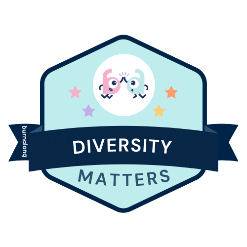 Diversity matters badge with logo